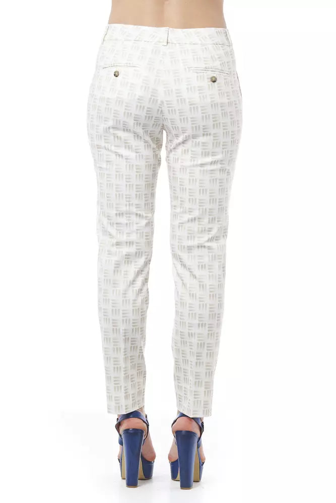 Beige Baumwolle Jeans &Amp; Hose