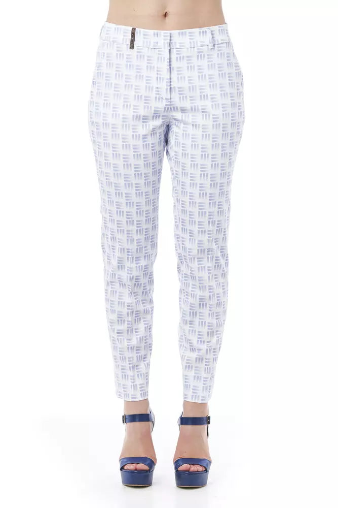 Weiße Baumwolljeans &Amp; Hose