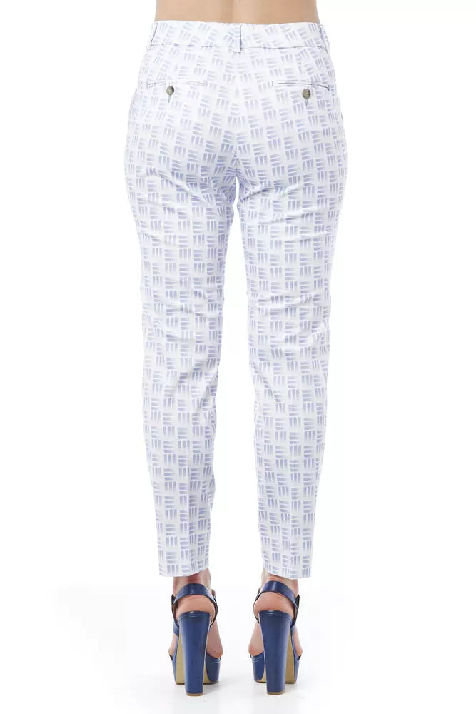 Weiße Baumwolljeans &Amp; Hose