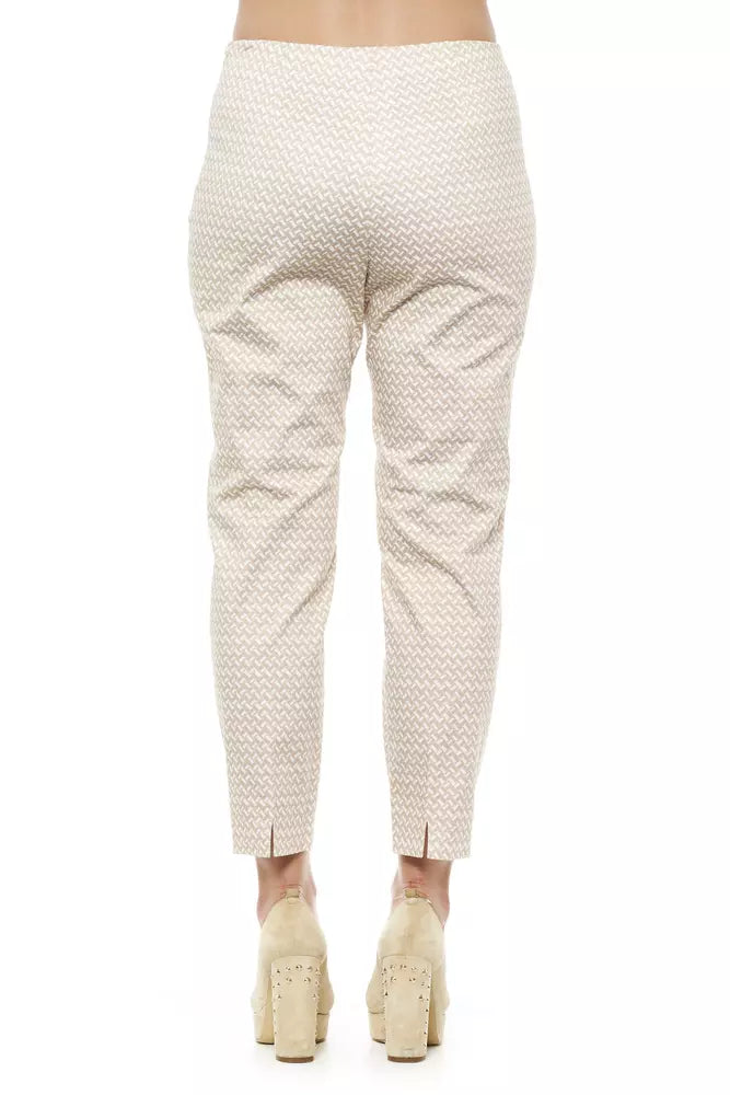 Beige Baumwolle Jeans &Amp; Hose