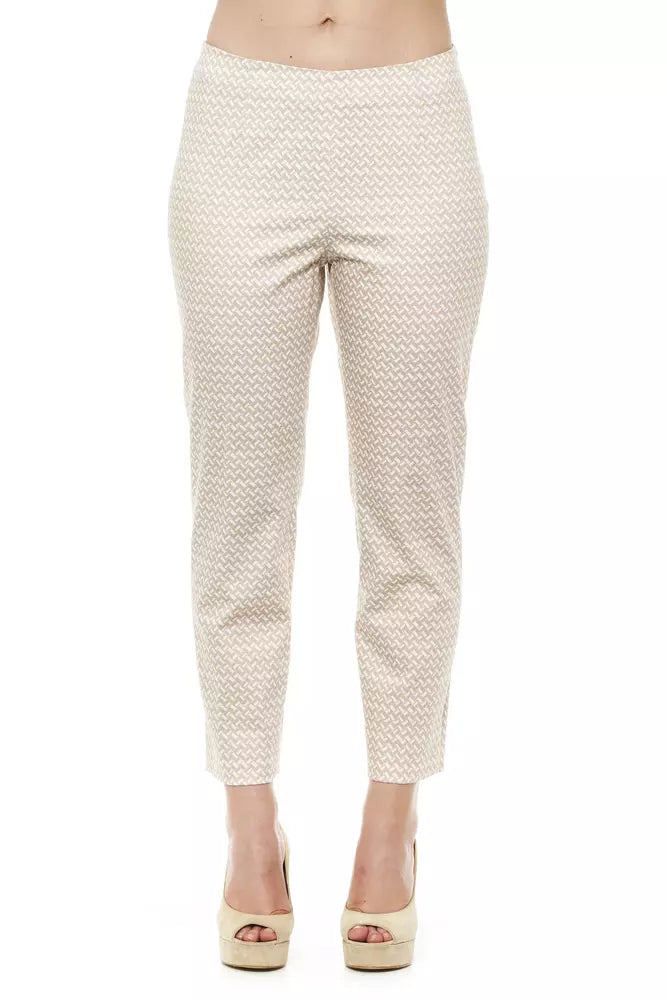 Beige Baumwolle Jeans &Amp; Hose