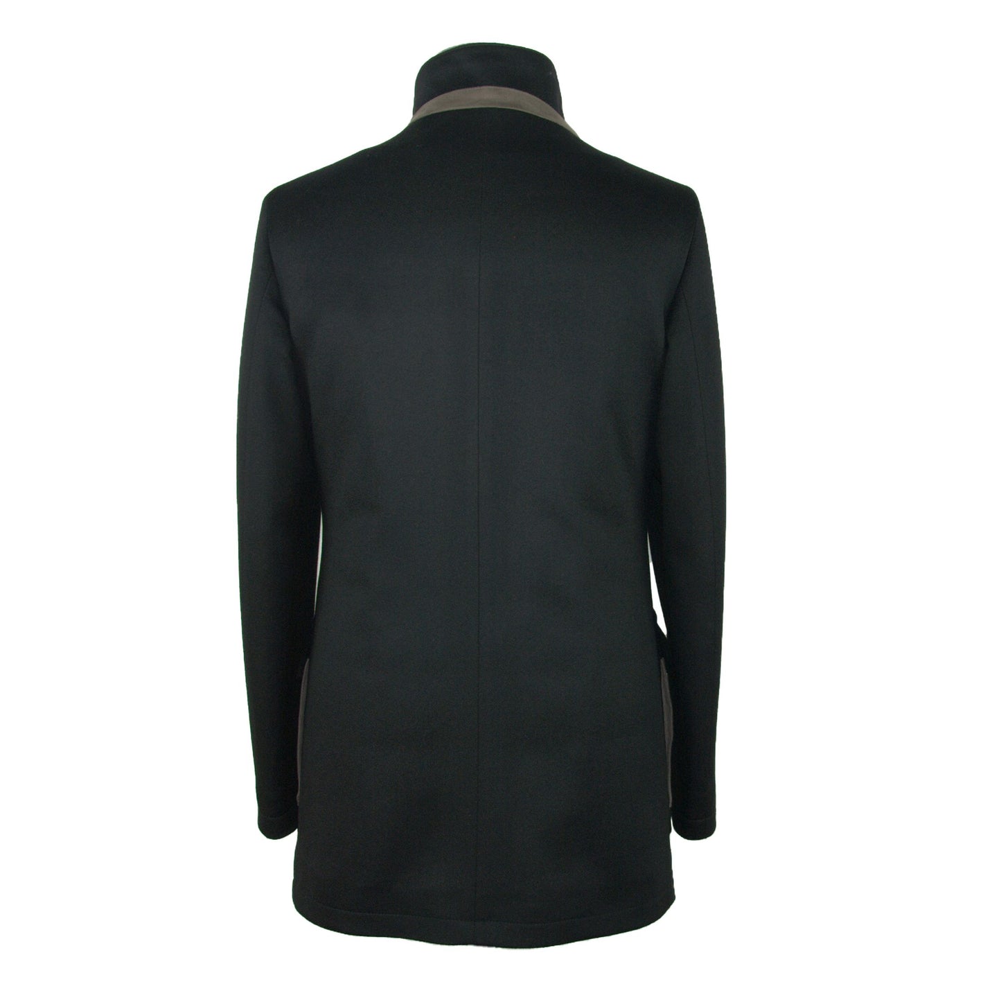 Schwarze Vergine Jacke aus Wolle