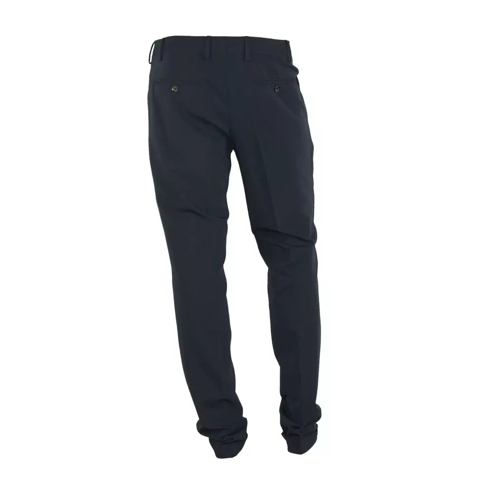 Schwarze Polyester Jeans & Hose