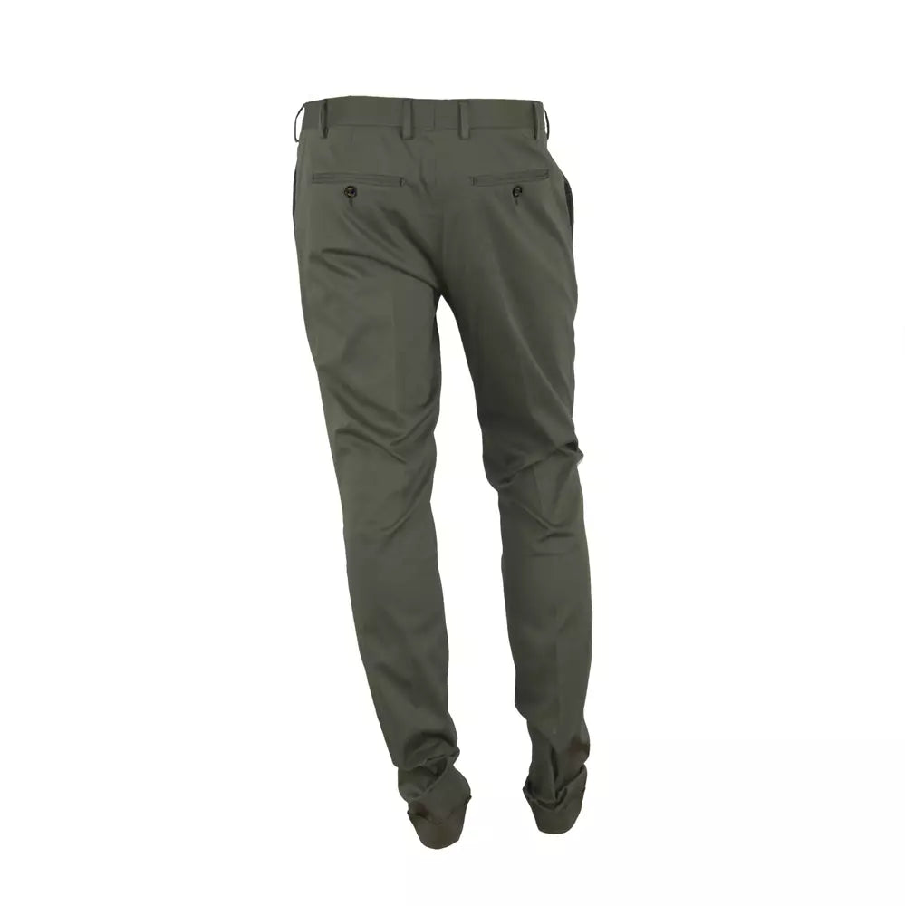 Grüne Baumwolljeans & Hose