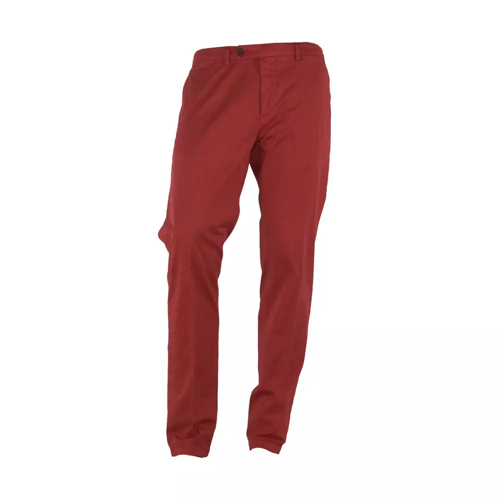 Rote Baumwolljeans & Hose