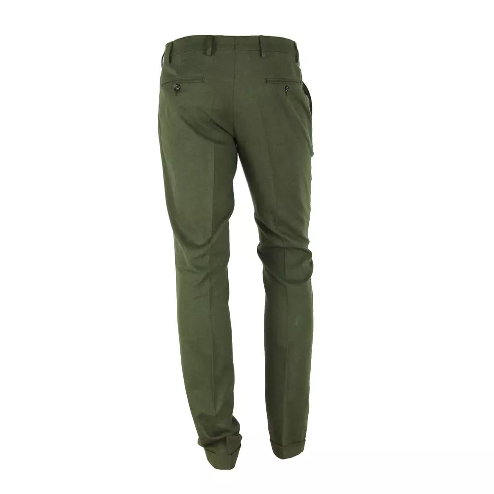 Grüne Baumwolljeans & Hose