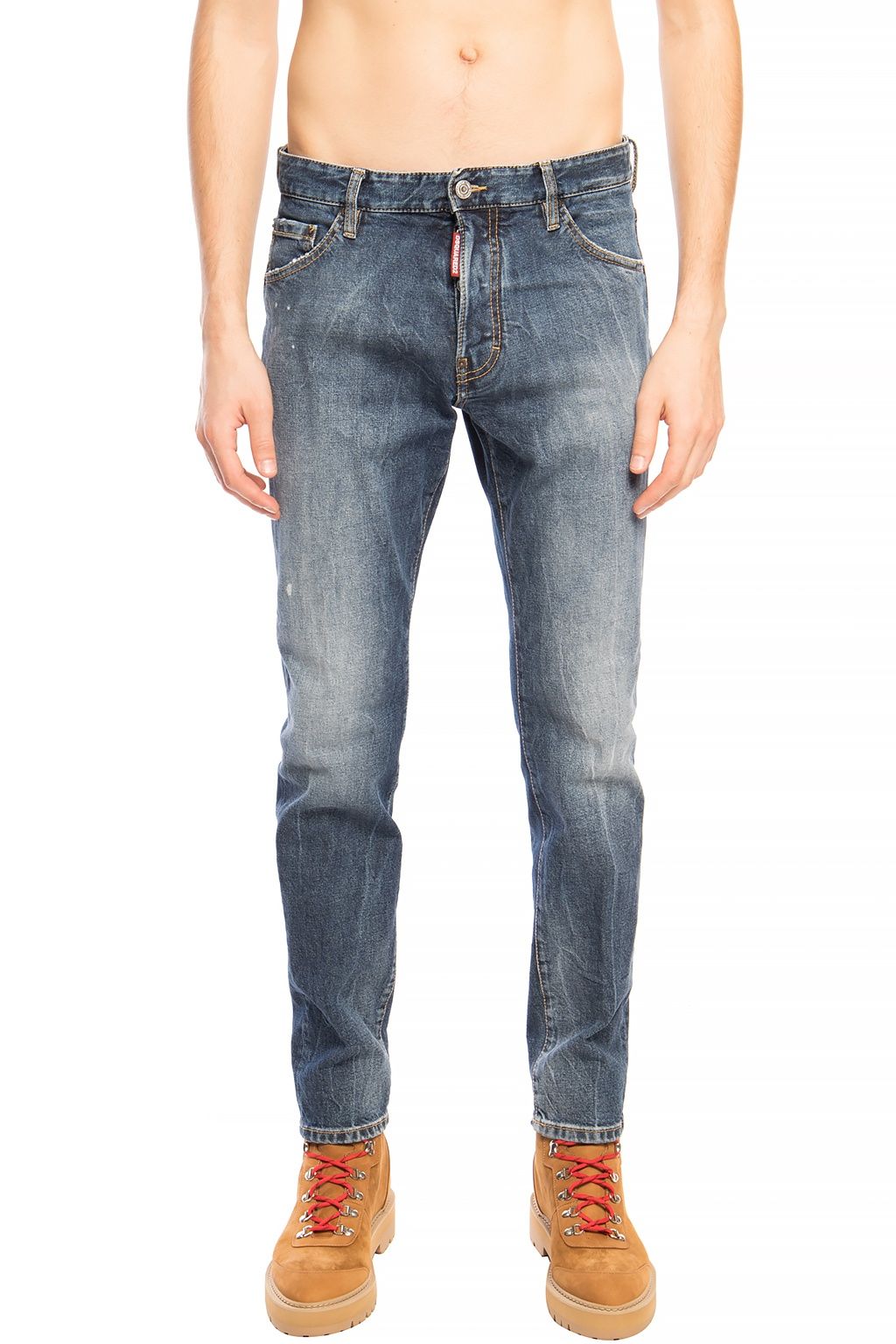 Blaue Baumwolljeans & Hose