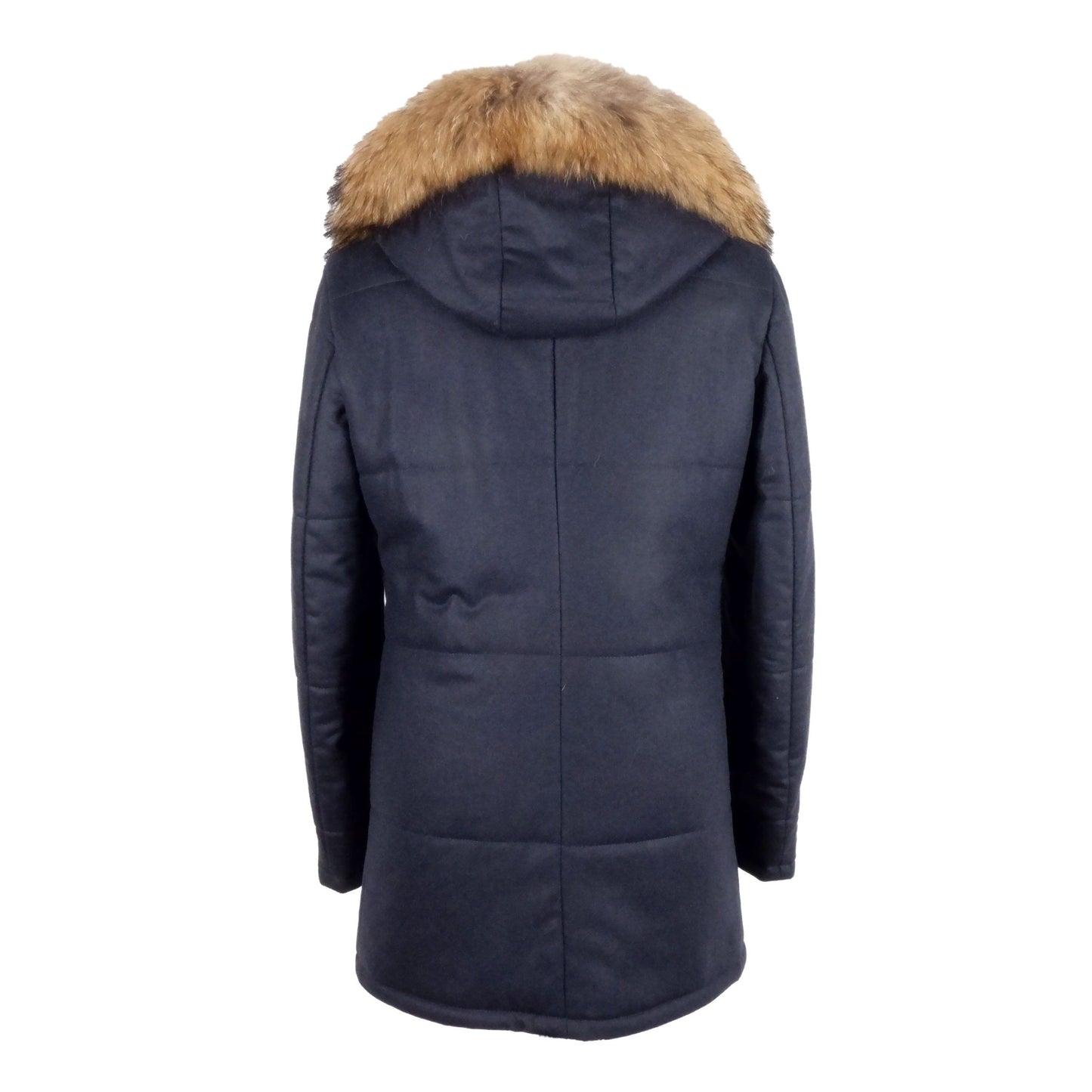 Blaue Wolljacke