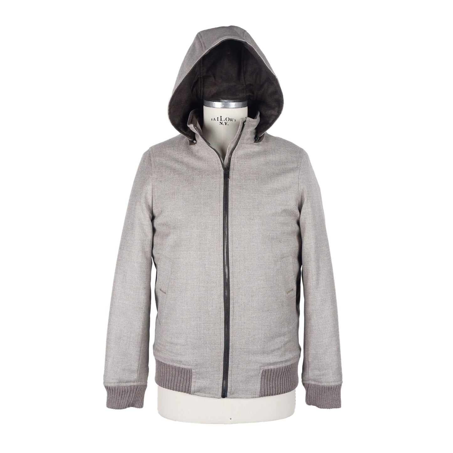 Jacke aus beiger Wolle