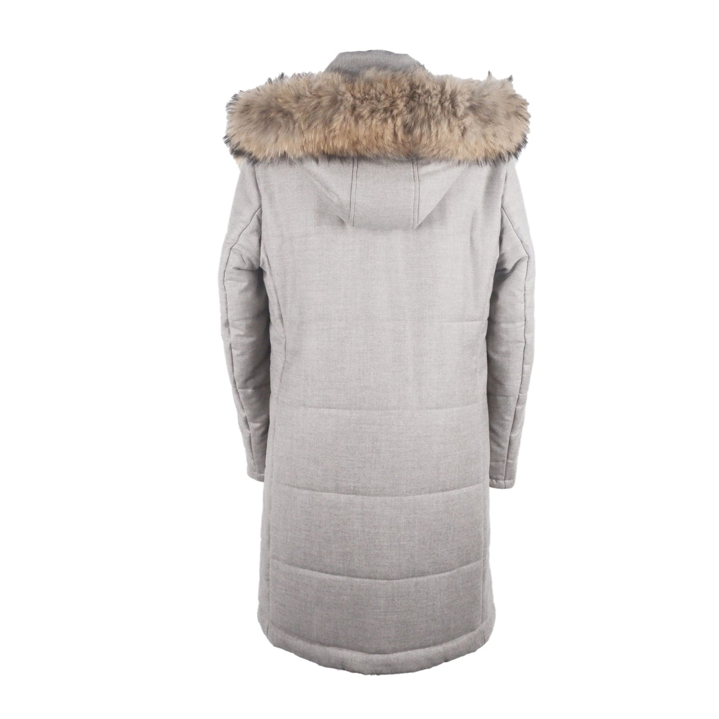 Graue Wolljacke