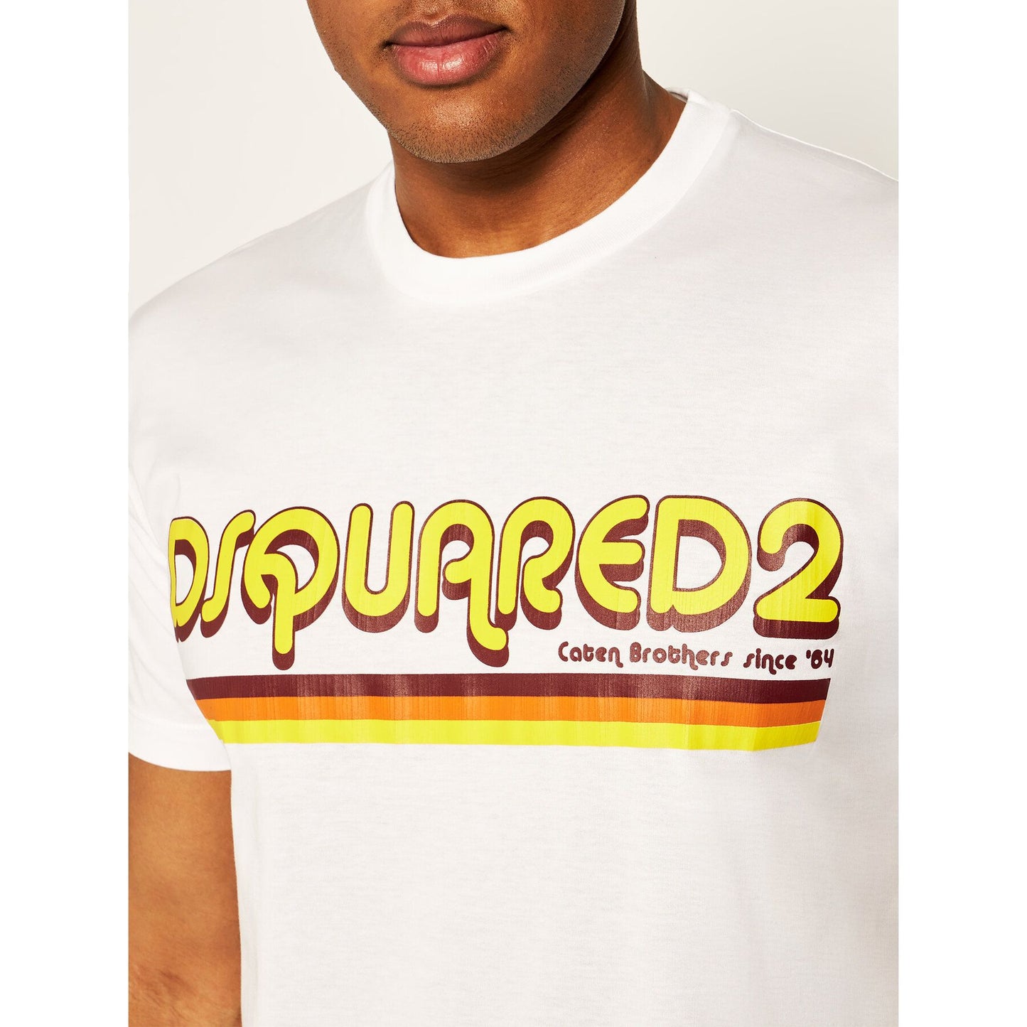 T-Shirt aus weißer Baumwolle