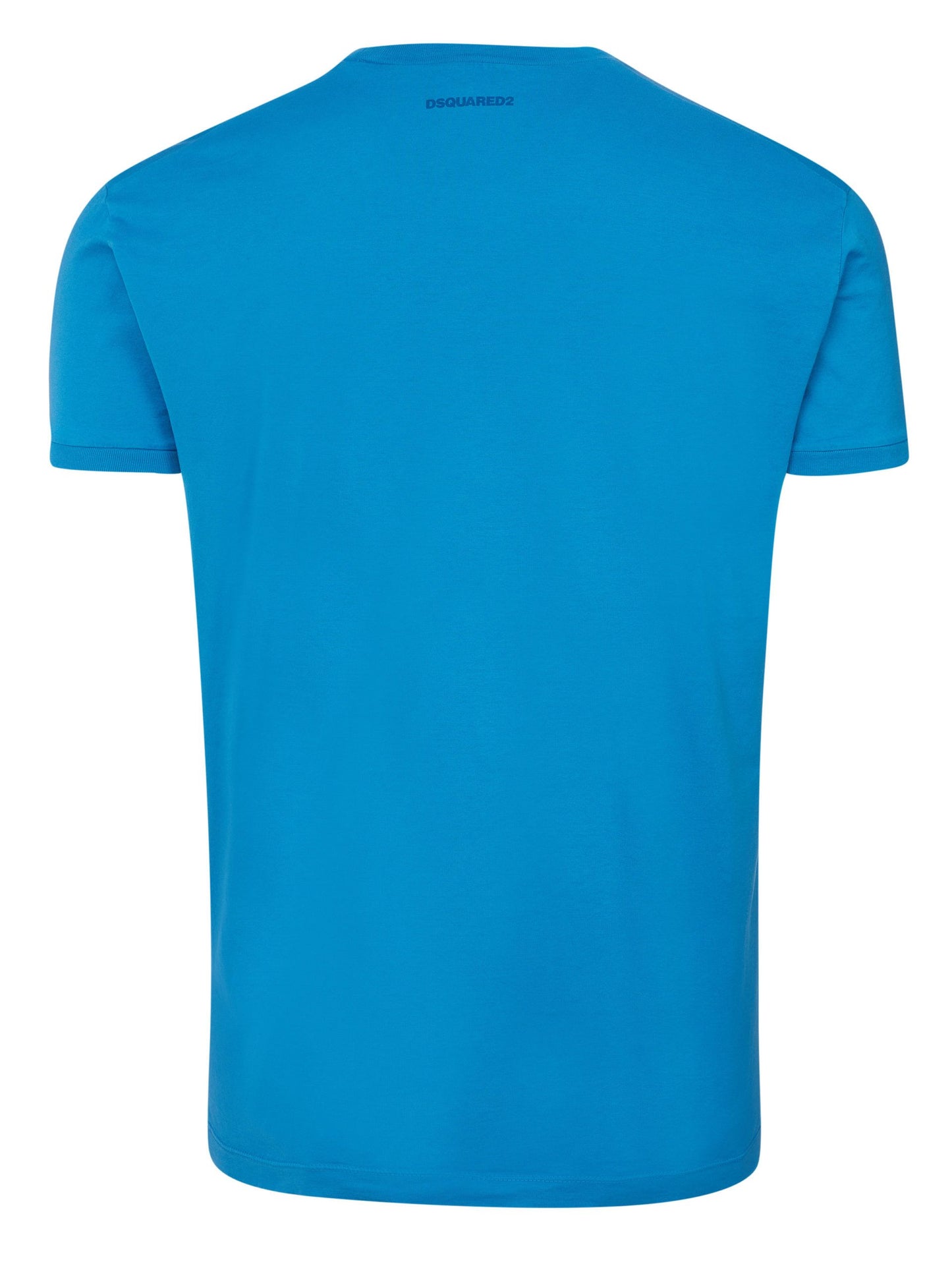T-Shirt aus blauer Baumwolle