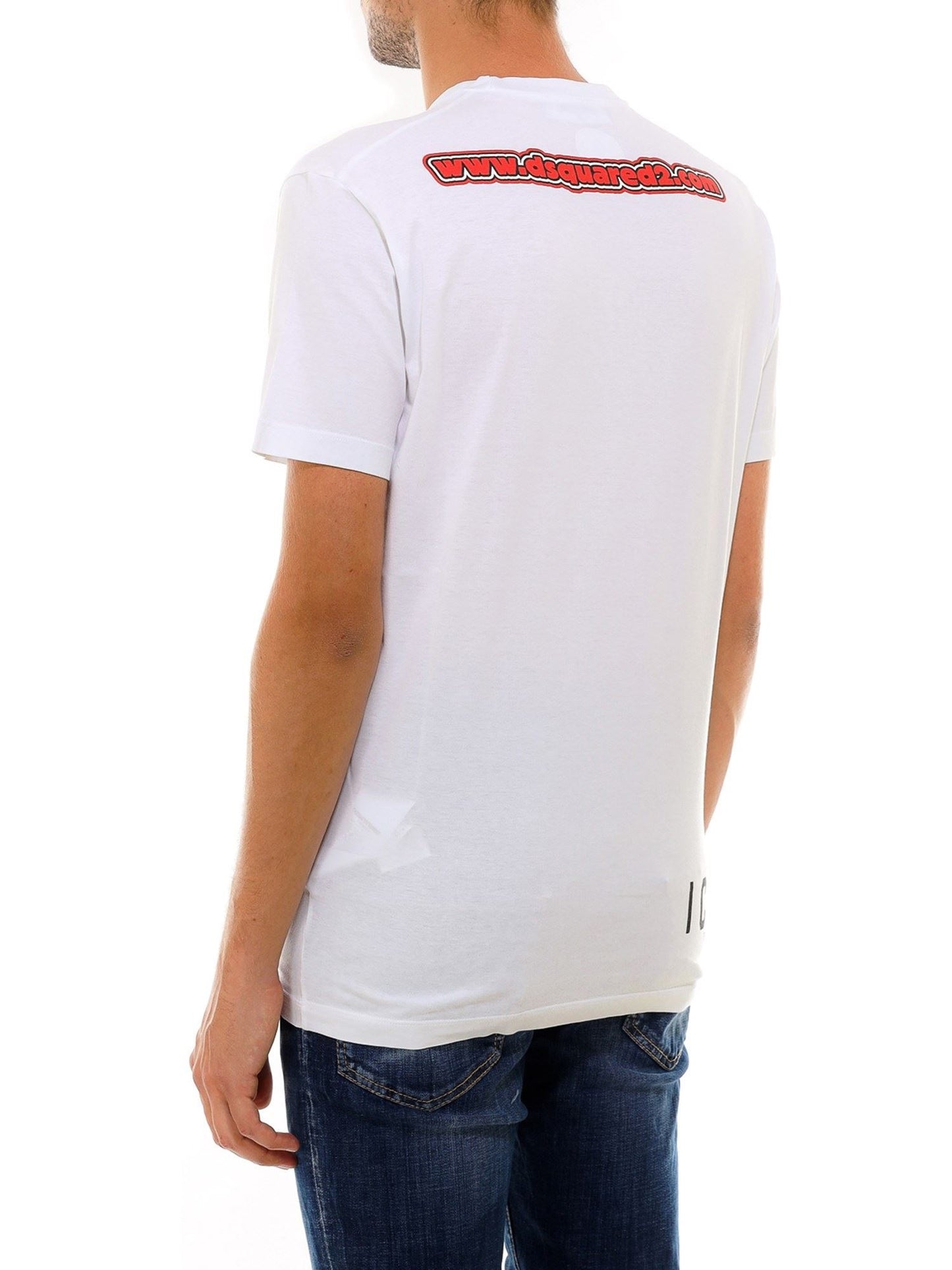 T-Shirt aus weißer Baumwolle