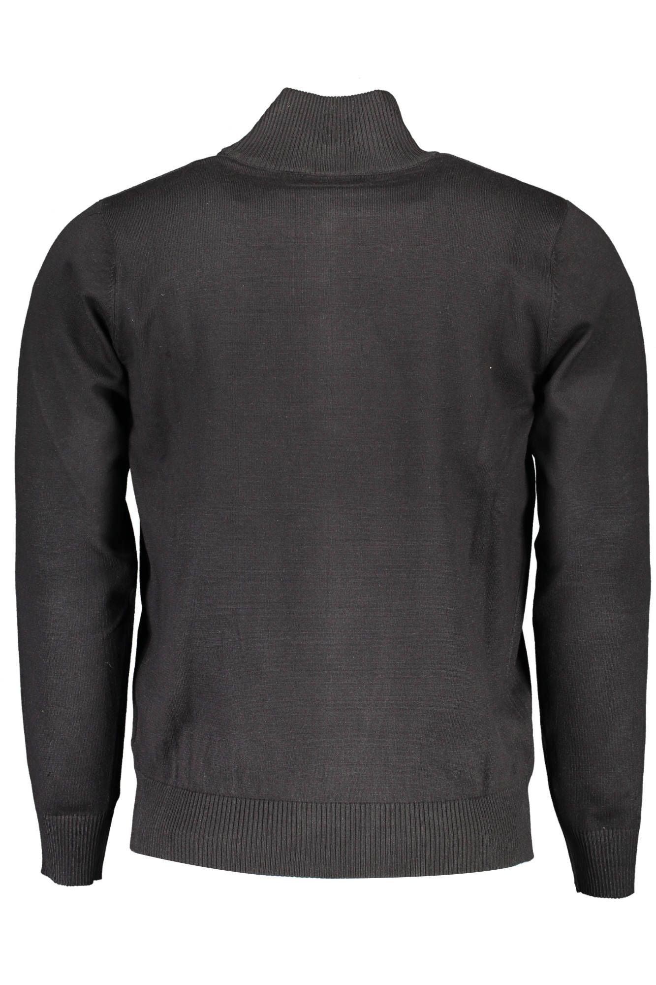 Schwarzer Nylon-Pullover
