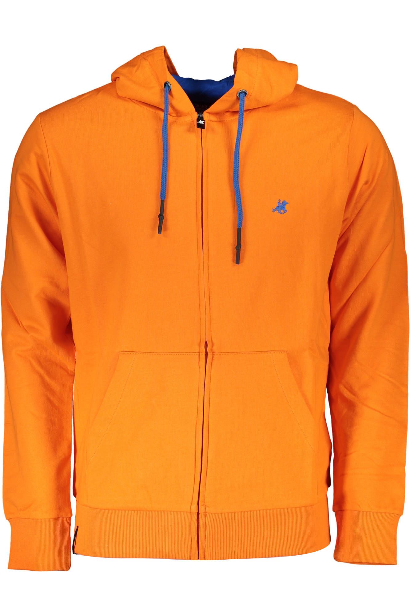 Orangefarbener Baumwollpullover