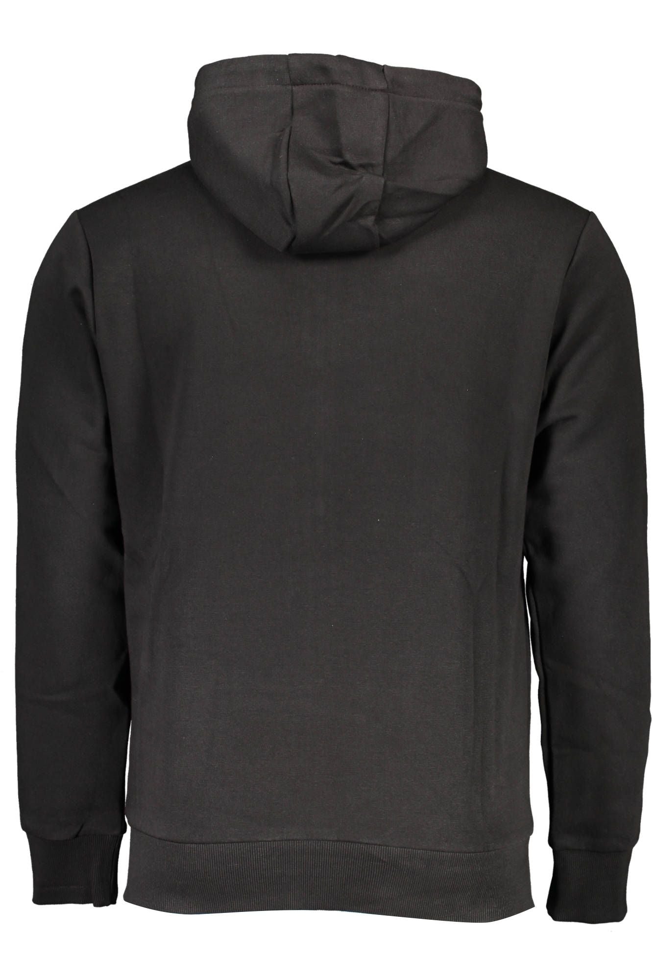 Schwarzer Baumwollpullover