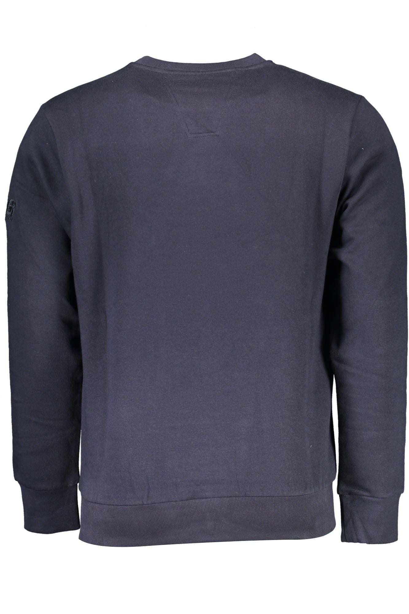 Blauer Baumwollpullover