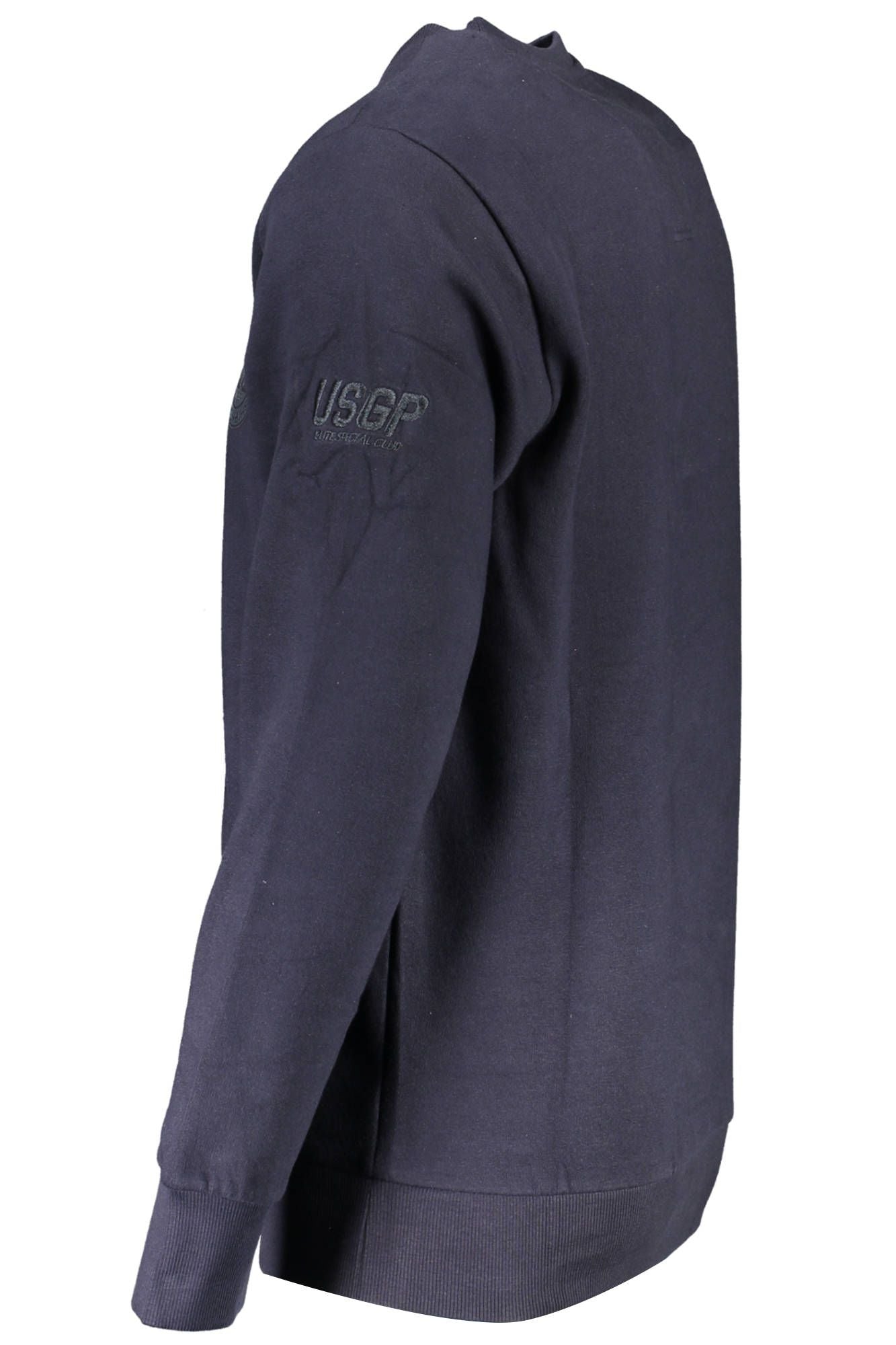 Blauer Baumwollpullover