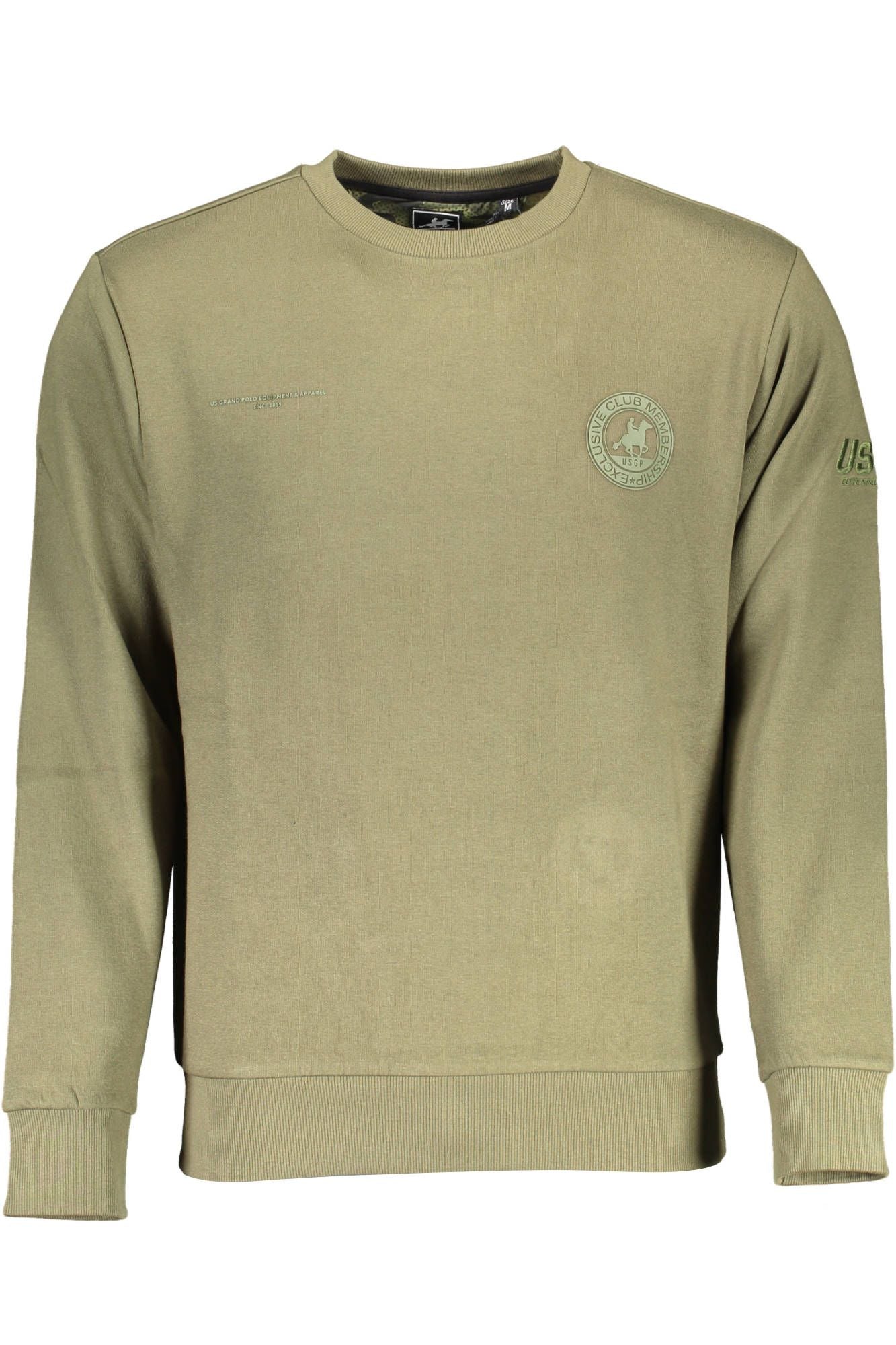Grüner Baumwollpullover