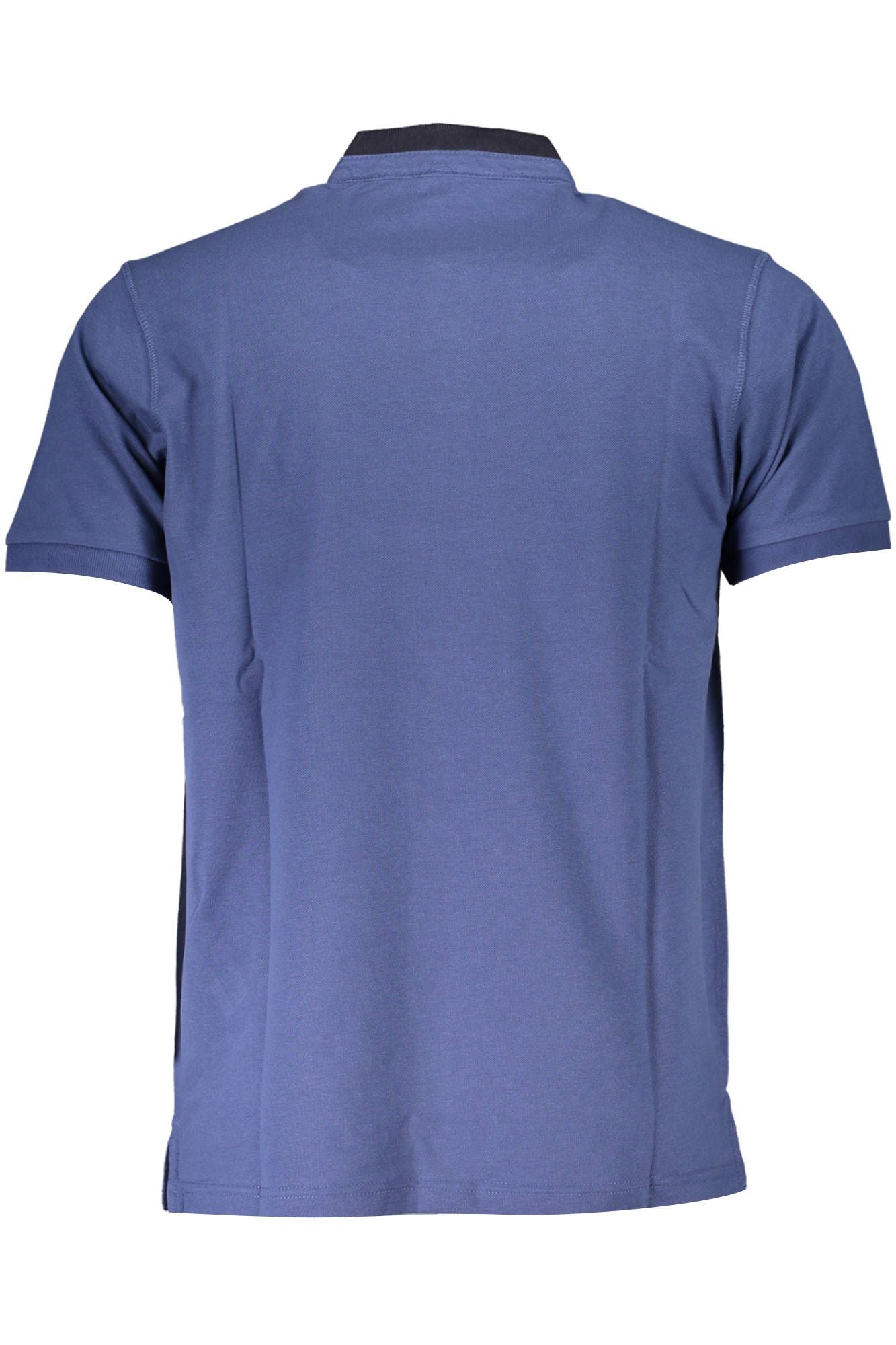T-Shirt aus blauer Baumwolle