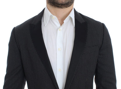 Schwarzer schmaler MARTINI Blazer aus Wolle