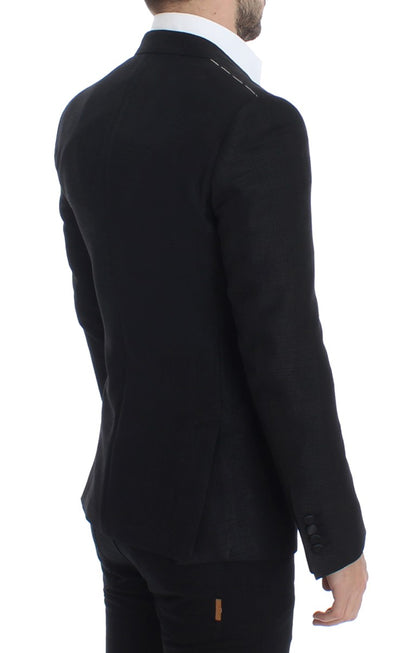 Schmaler schwarzer Wollblazer von MARTINI