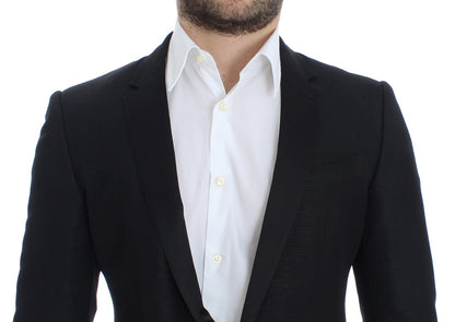 Schmaler schwarzer Wollblazer von MARTINI