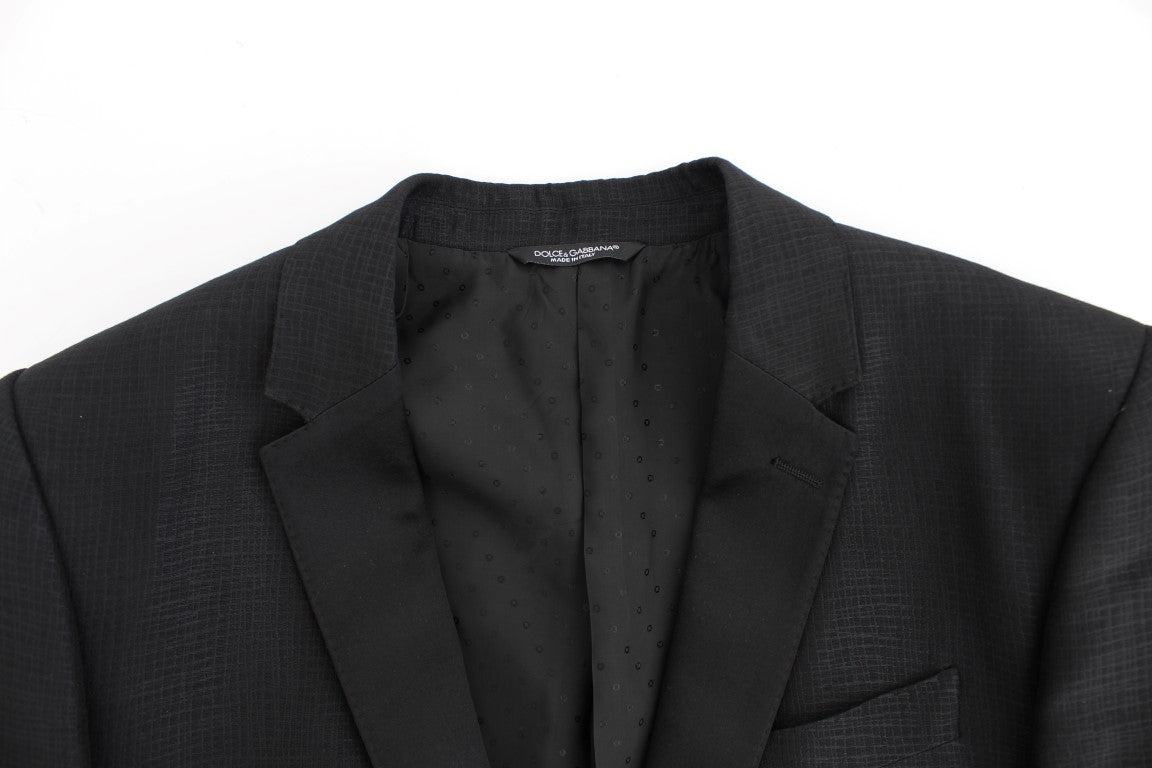 Schmaler schwarzer Wollblazer von MARTINI