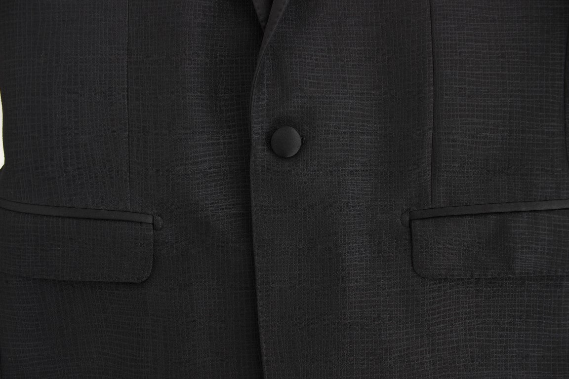 Schmaler schwarzer Wollblazer von MARTINI