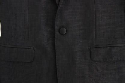 Schmaler schwarzer Wollblazer von MARTINI