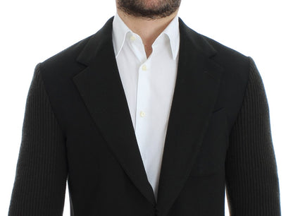 Grüner Kaschmir-Blazer mit zwei Knöpfen