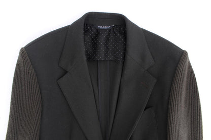 Grüner Kaschmir-Blazer mit zwei Knöpfen