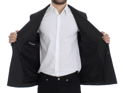 Brauner schmal geschnittener Wollblazer