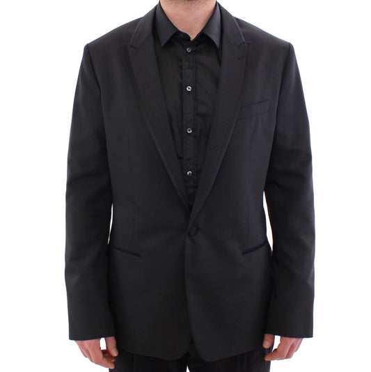 Schwarzer MARTINI Blazer mit einem Knopf