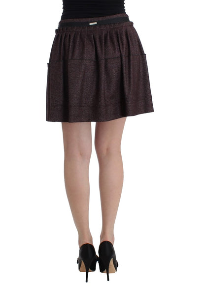 Lila Kurzer Flanellrock