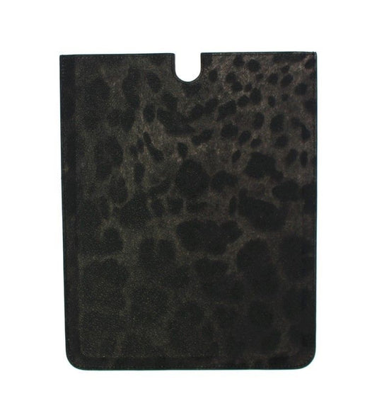 Leopard Leder iPAD Tablet eBook Hülle Tasche