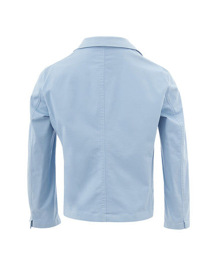 Hellblaue Two Bottons Baumwolljacke