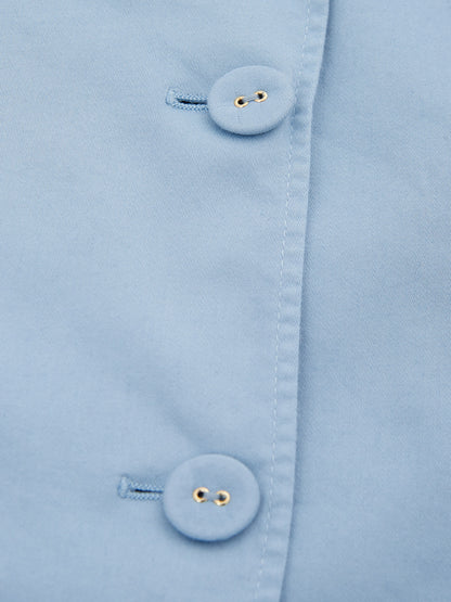 Hellblaue Two Bottons Baumwolljacke