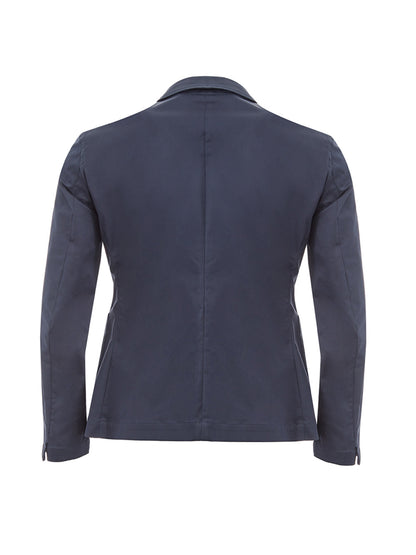 Blaue Two Bottons Baumwolljacke