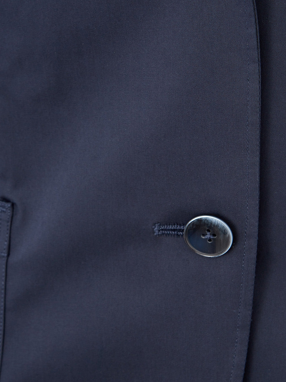 Blaue Two Bottons Baumwolljacke