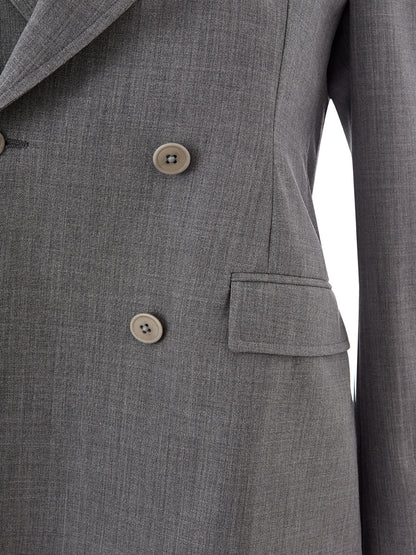 Graue Zweireiherjacke