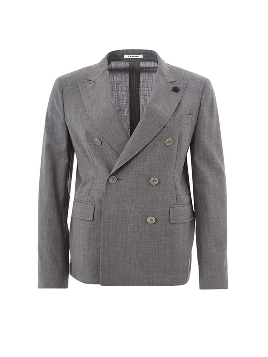 Graue Zweireiherjacke