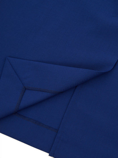Blauer Bleistiftrock aus Wolle
