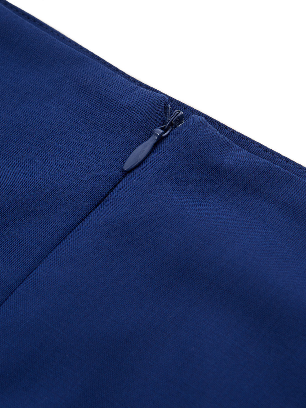 Blauer Bleistiftrock aus Wolle