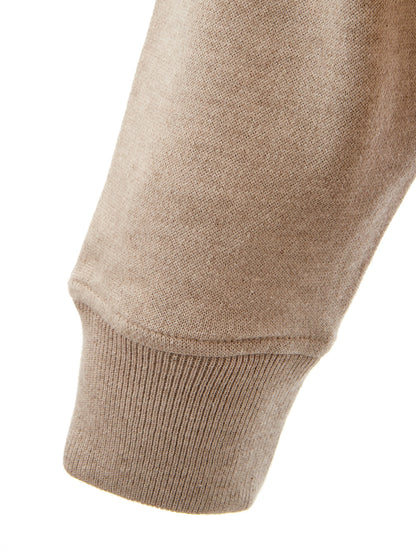 Alcantara-Pullover mit Kapuze und Reißverschluss