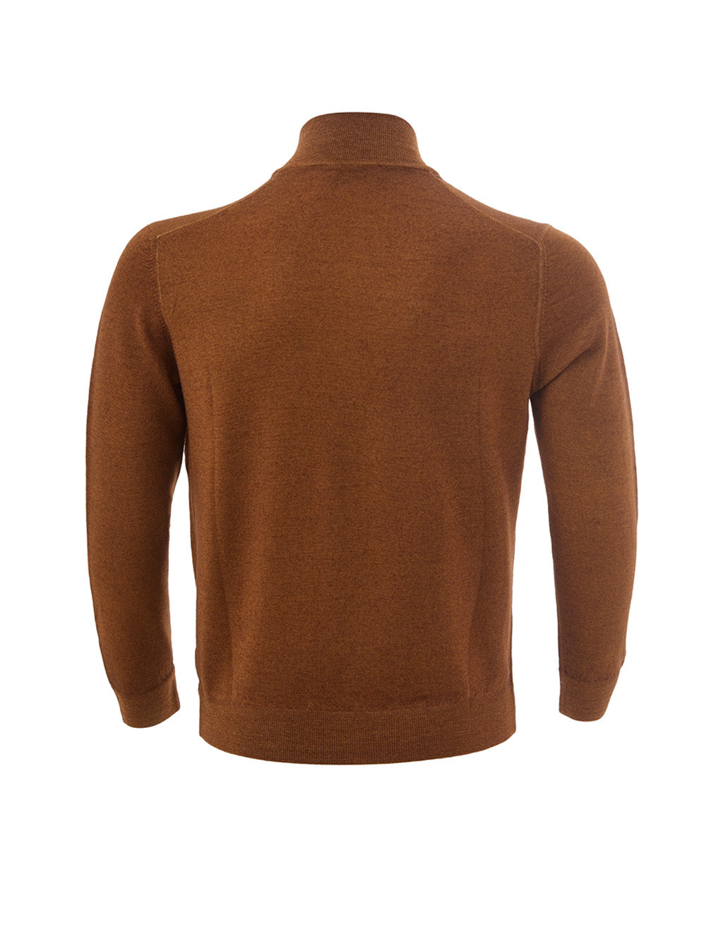 Brauner Full Zip-Pullover