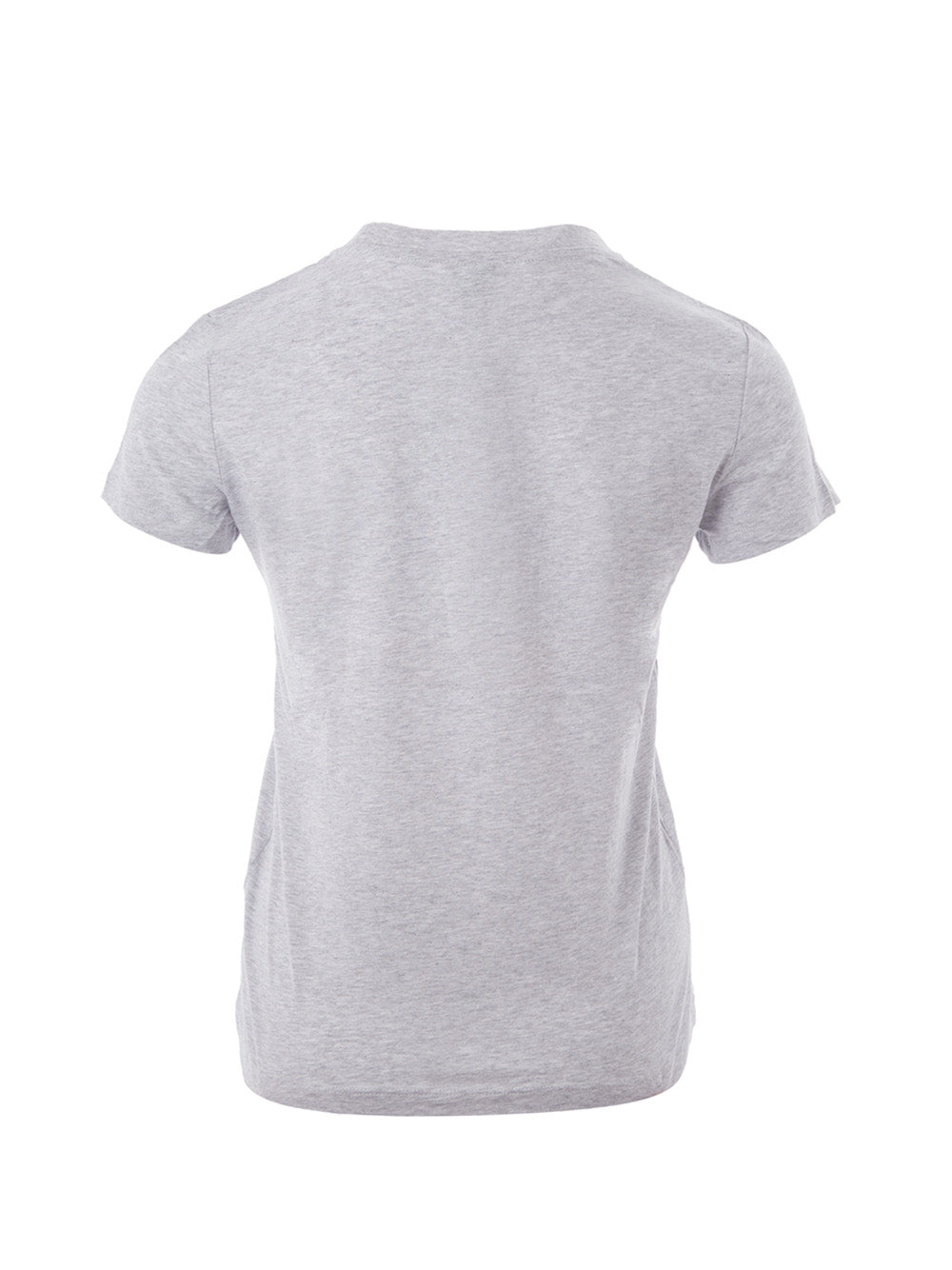 Graues T-Shirt aus melierter Baumwolle mit aufgedrucktem Tiger