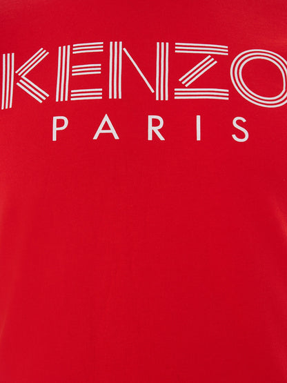 Rotes T-Shirt aus Baumwolle mit ikonischem Logo