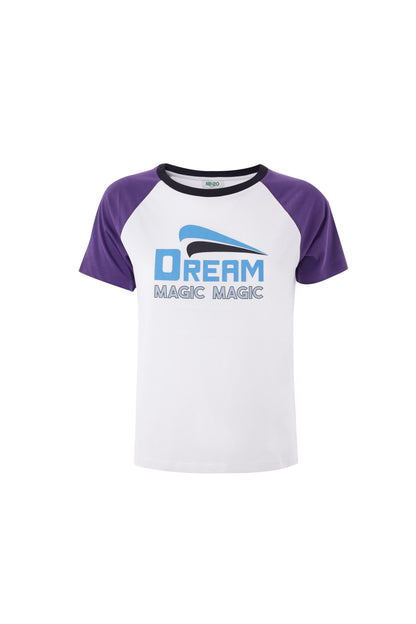 Weißes T-Shirt aus Baumwolle mit Frontdruck