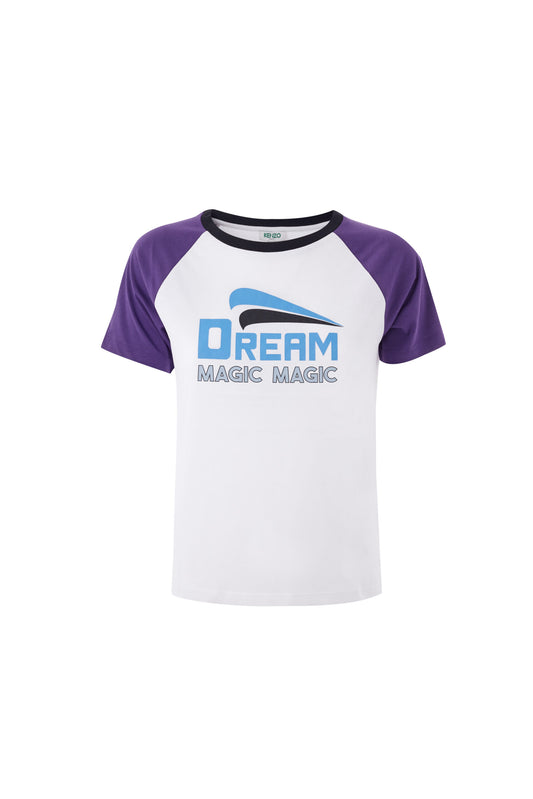 Weißes T-Shirt aus Baumwolle mit Frontdruck